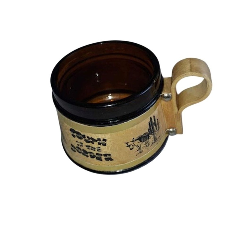 Vintage South Carolina Souvenir Mug south of the border amber glass